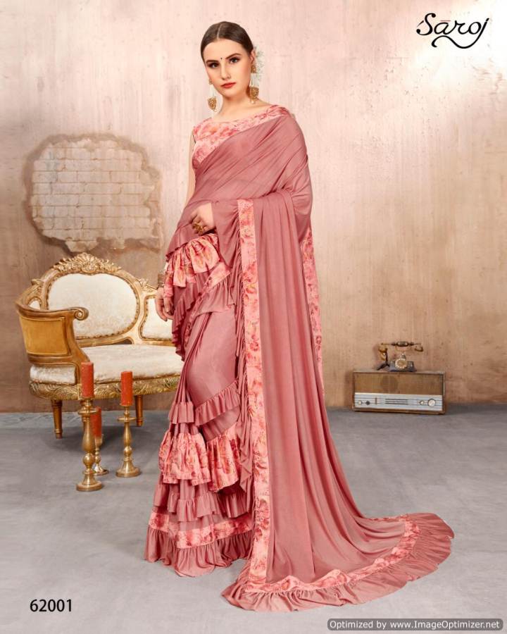 Saroj By Hot Lady Imported Heavy Lycra Designer Sarees Collection.