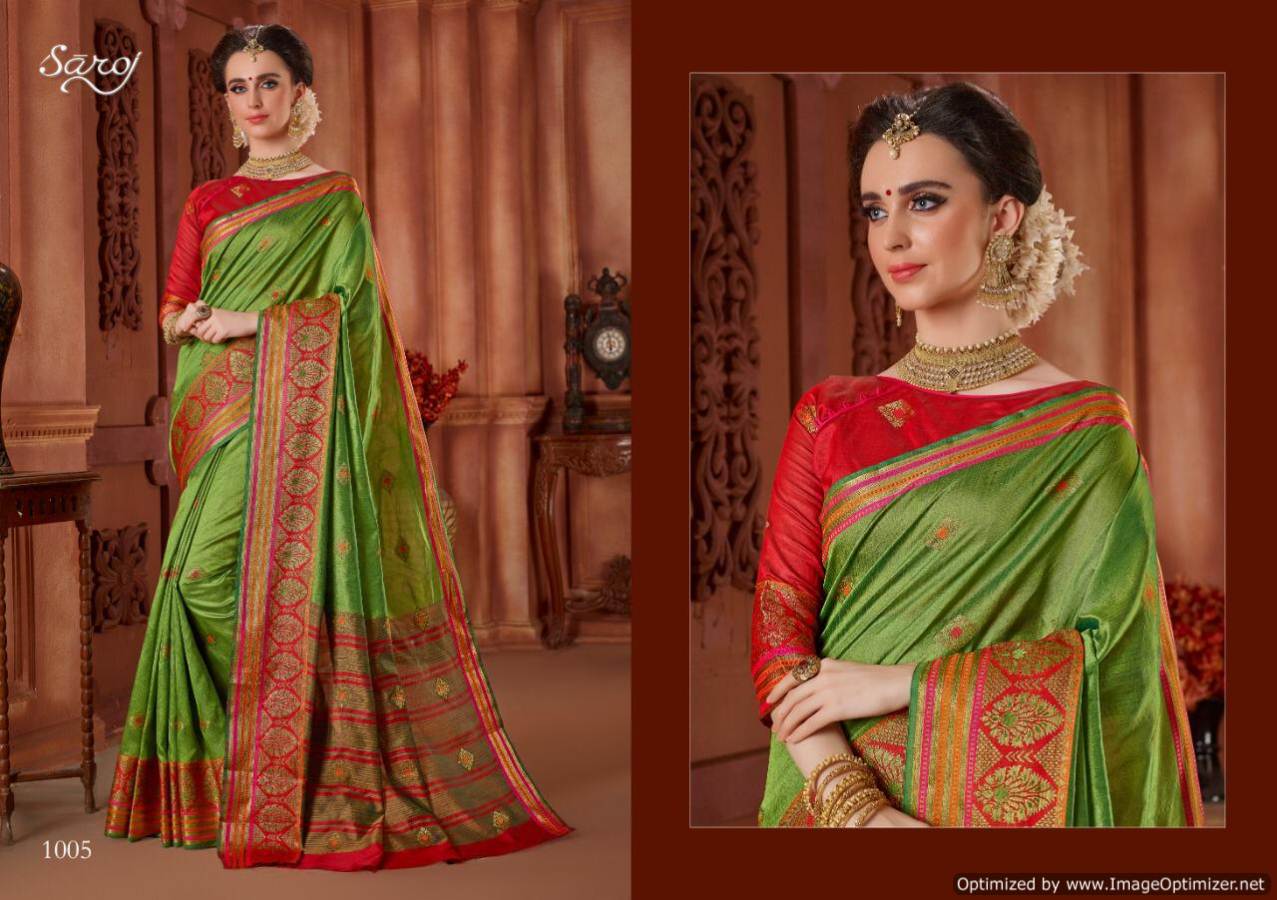Saroj By Shaurya Weaving Silk Designer Saree Collection.