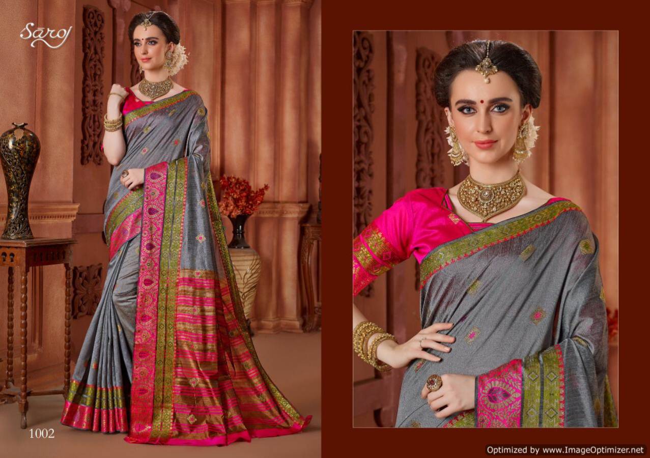 Saroj By Shaurya Weaving Silk Designer Saree Collection.