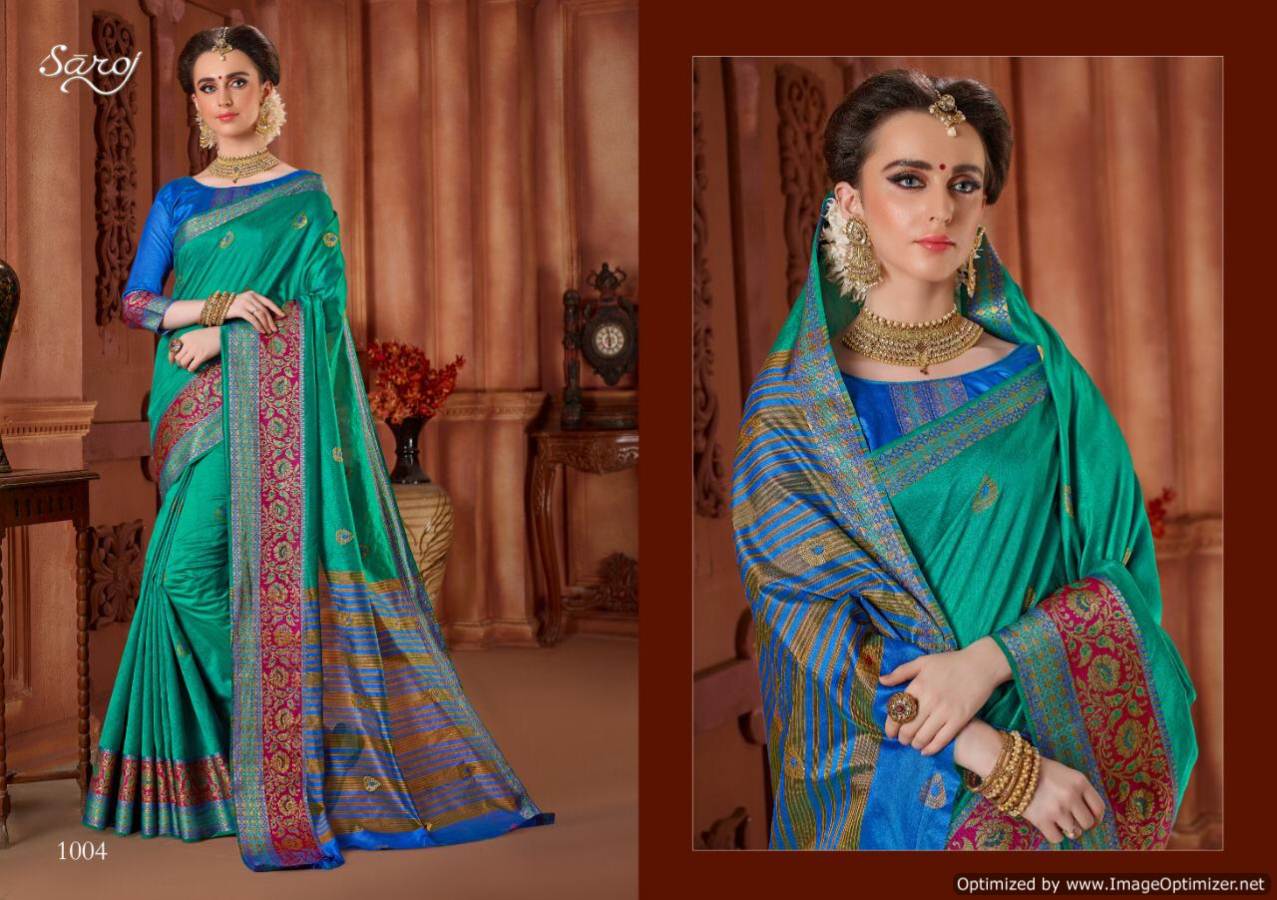 Saroj By Shaurya Weaving Silk Designer Saree Collection.