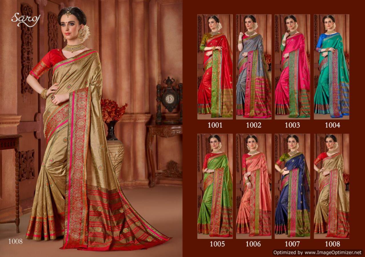 Saroj By Shaurya Weaving Silk Designer Saree Collection.