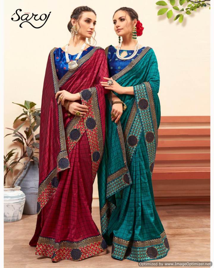 Saroj Present Nakshita Vichitra Silk Heavy Saree Collection