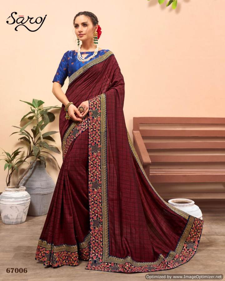 Saroj Present Nakshita Vichitra Silk Heavy Saree Collection