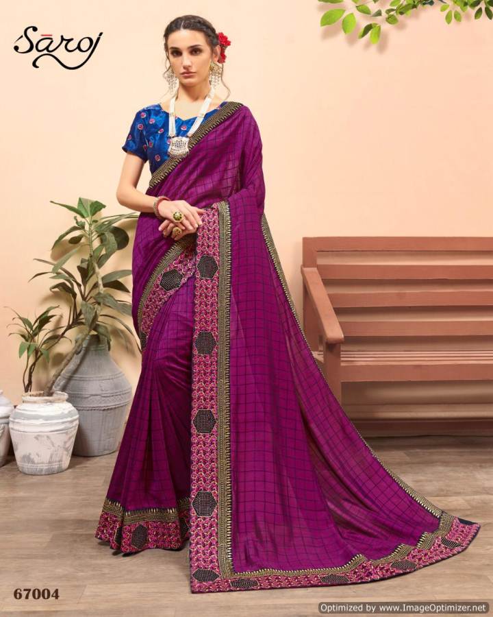 Saroj Present Nakshita Vichitra Silk Heavy Saree Collection
