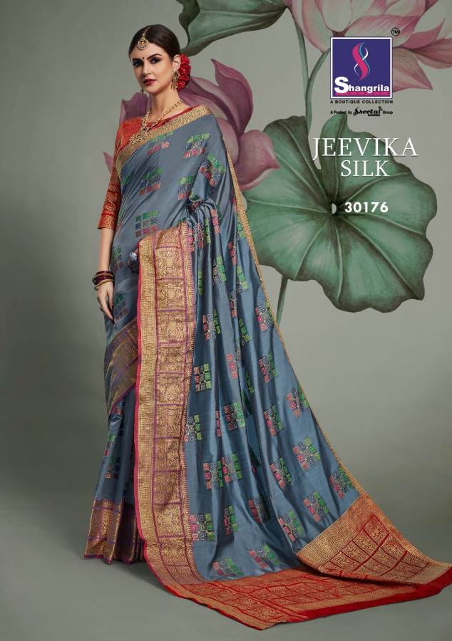 Shangrila Present Jeevika Festive Wear Silk Saree Collection