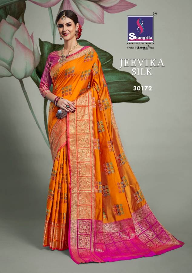 Shangrila Present Jeevika Festive Wear Silk Saree Collection