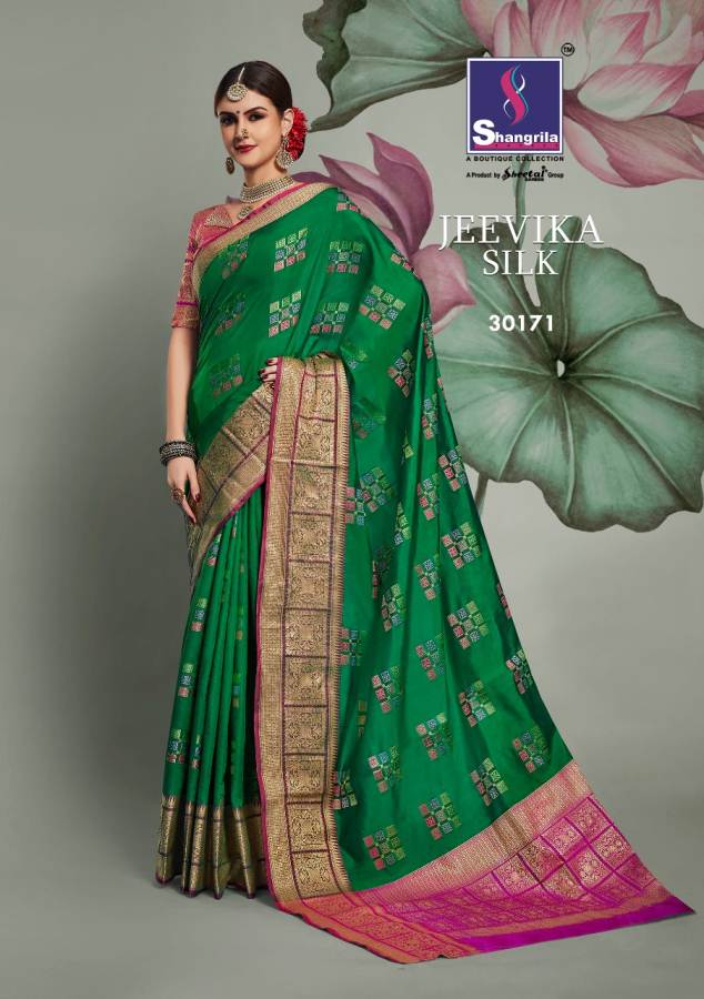 Shangrila Present Jeevika Festive Wear Silk Saree Collection