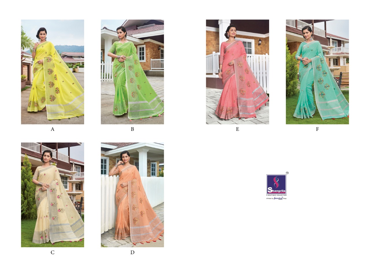 Shangrila By Madhumati Linen New Linen Saree Catalogue