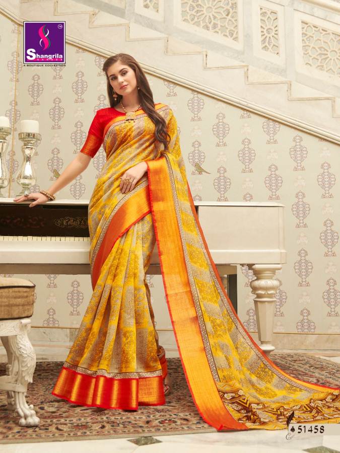 Shangrila By Saloni Linen Rich Collection Of Linen Sarees Catalogue