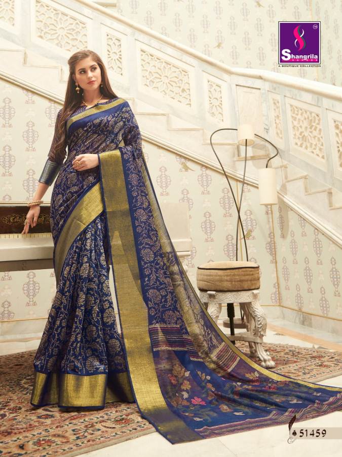 Shangrila By Saloni Linen Rich Collection Of Linen Sarees Catalogue