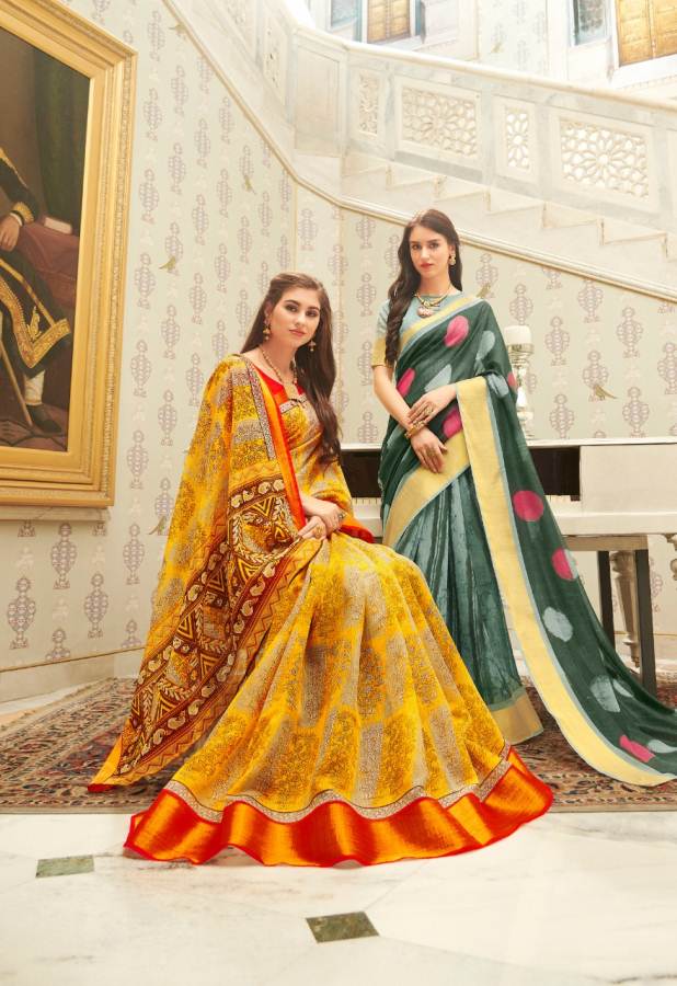 Shangrila By Saloni Linen Rich Collection Of Linen Sarees Catalogue