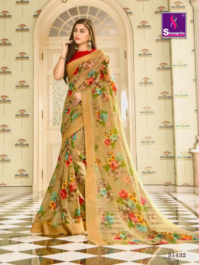 Shangrila Present Jaipuri Linen Vol 2 Party Wear Linen Sarees Collection