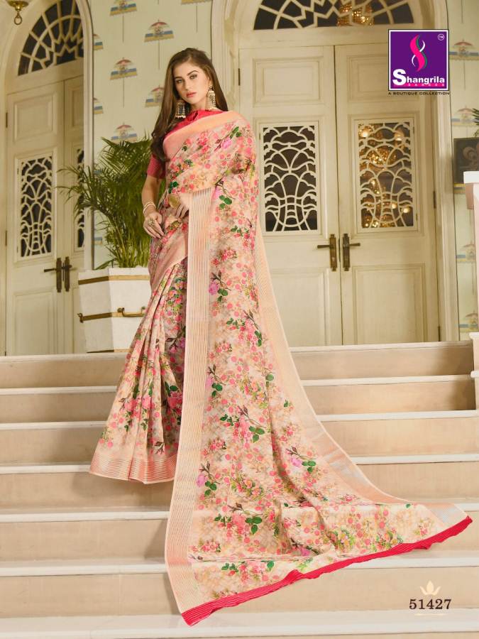 Shangrila Present Jaipuri Linen Vol 2 Party Wear Linen Sarees Collection