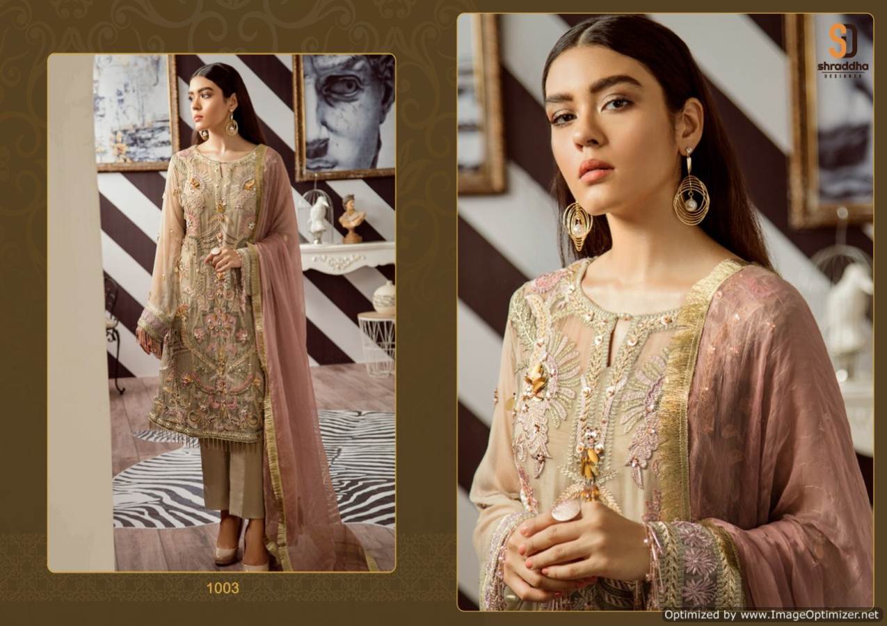 Shraddha Erwann Faux Georgette Pakistani Suits Collection