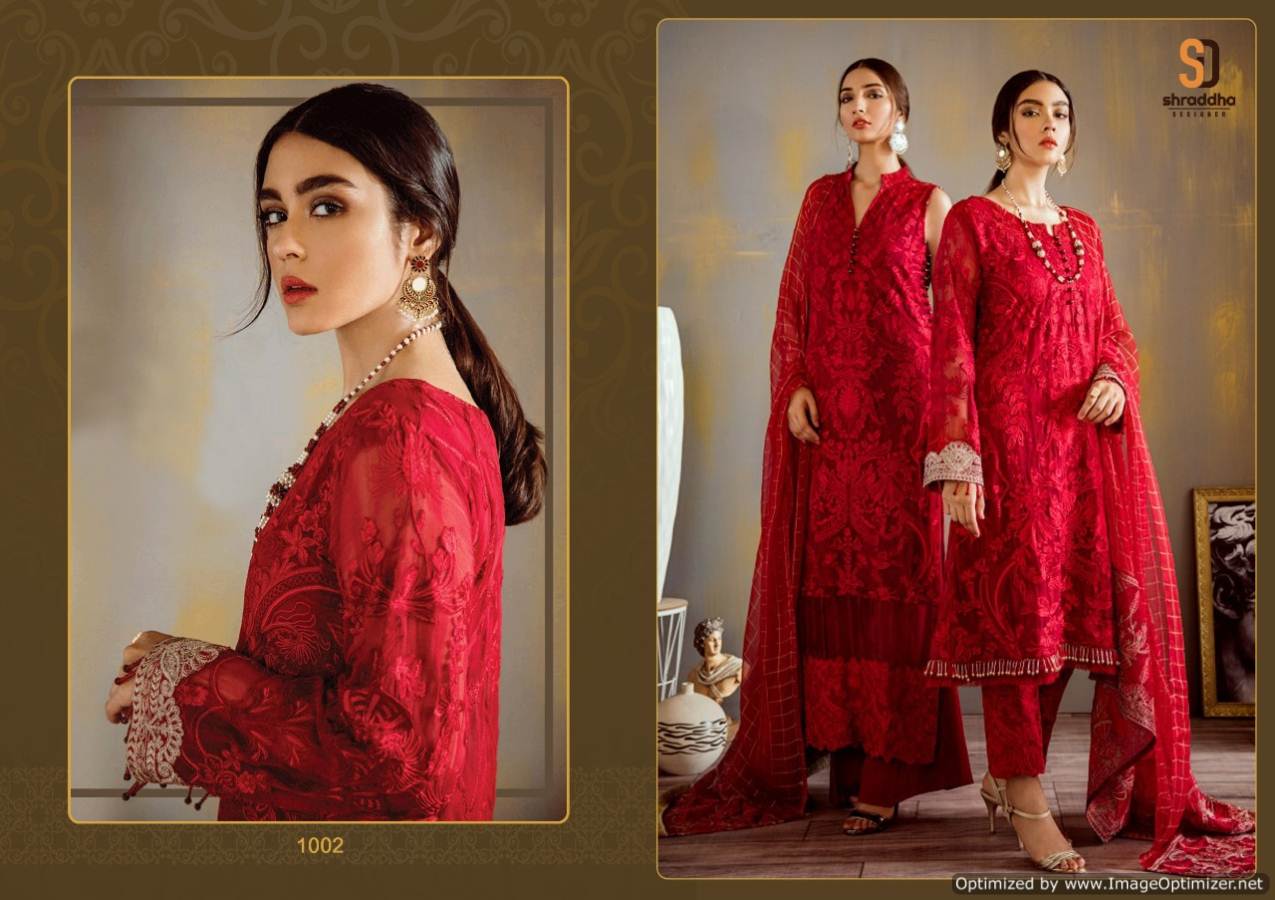 Shraddha Erwann Faux Georgette Pakistani Suits Collection