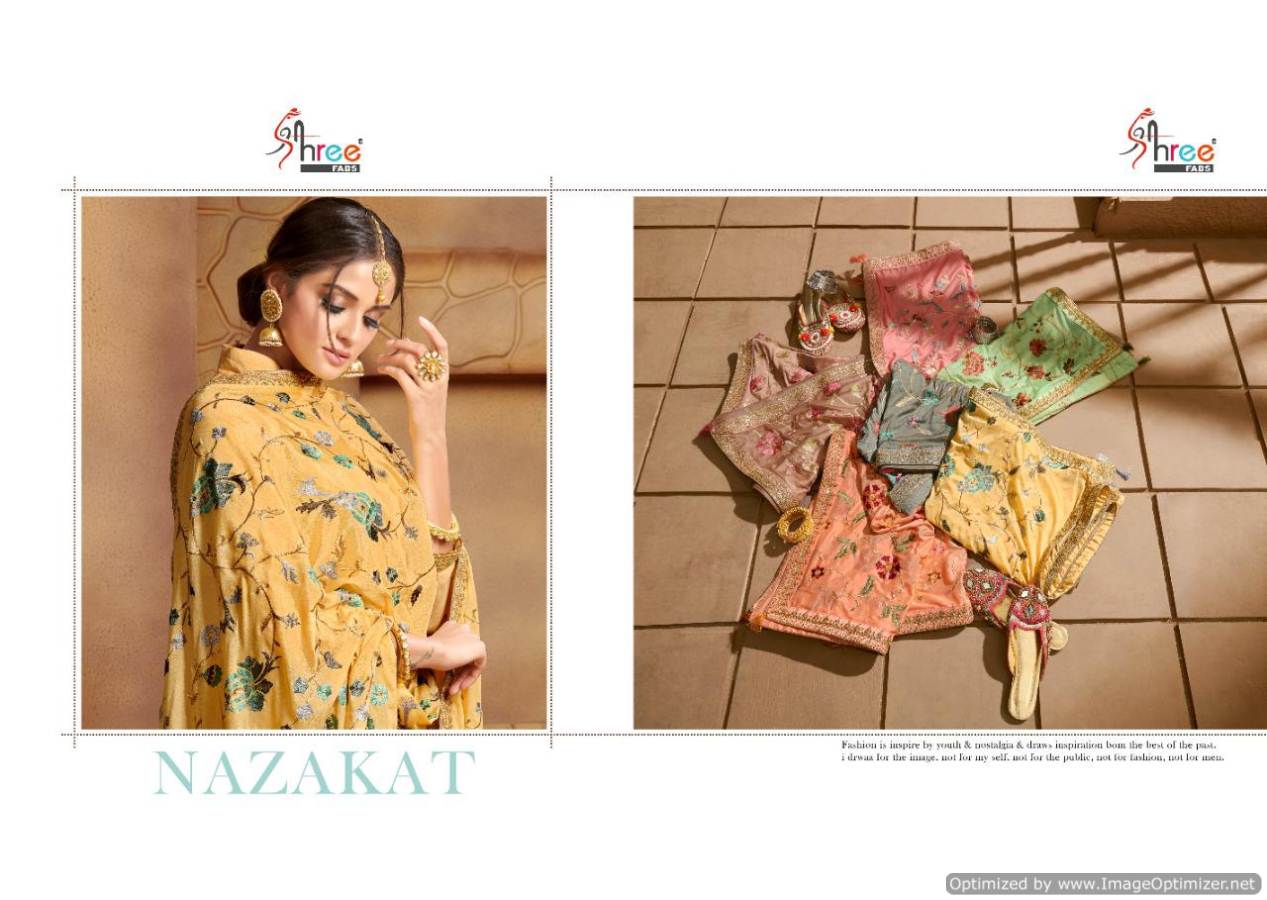 Shree Present Najakat Festival Wear Designer Dress Material Collection