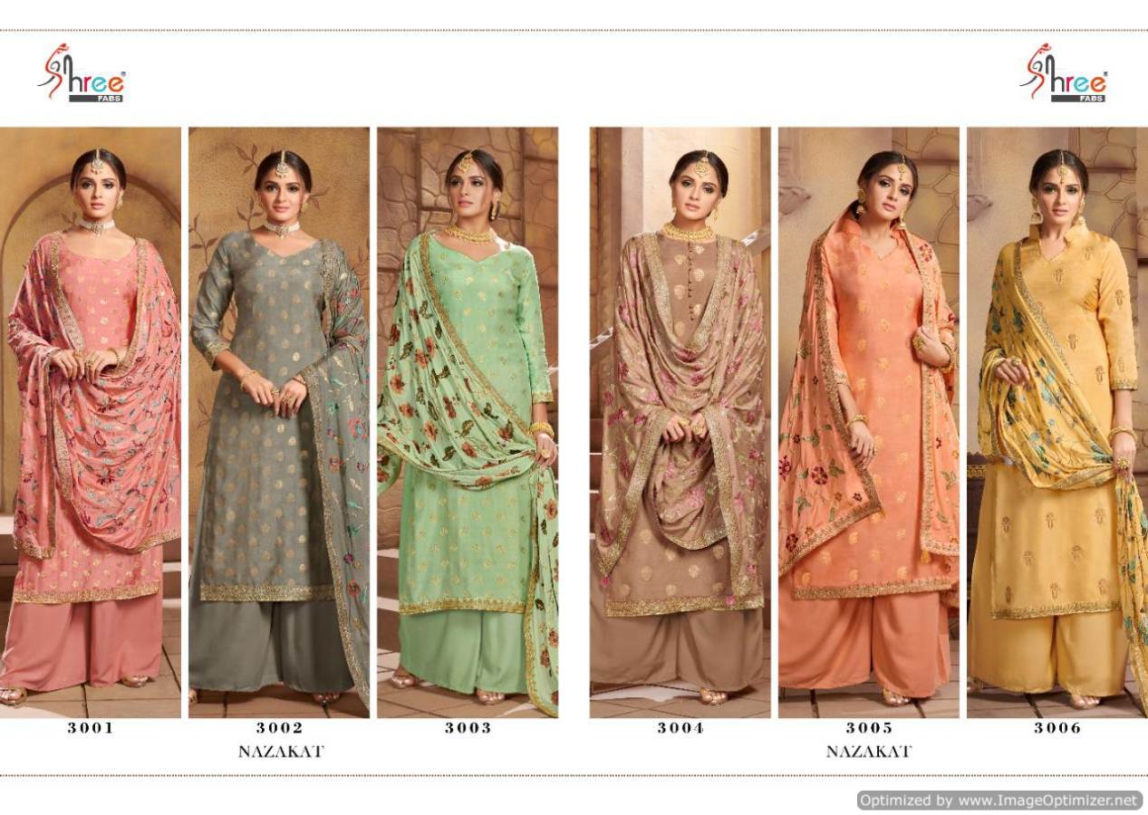 Shree Present Najakat Festival Wear Designer Dress Material Collection