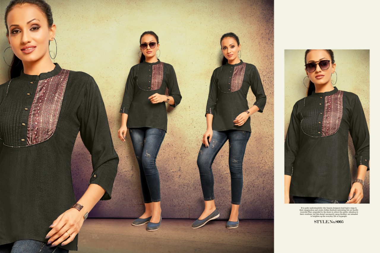Sitka Present Tik Tok Casual Wear Printed Short Tops Collection