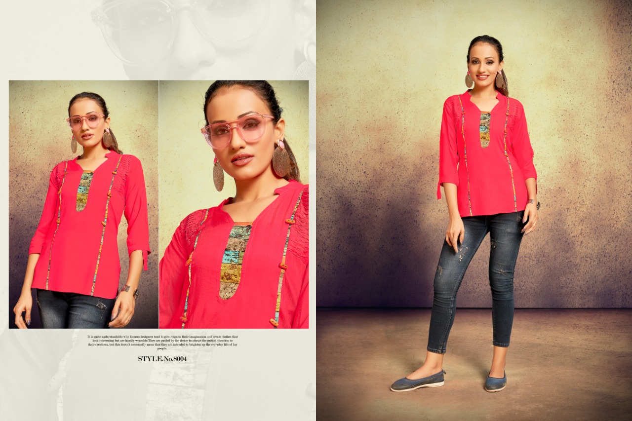 Sitka Present Tik Tok Casual Wear Printed Short Tops Collection