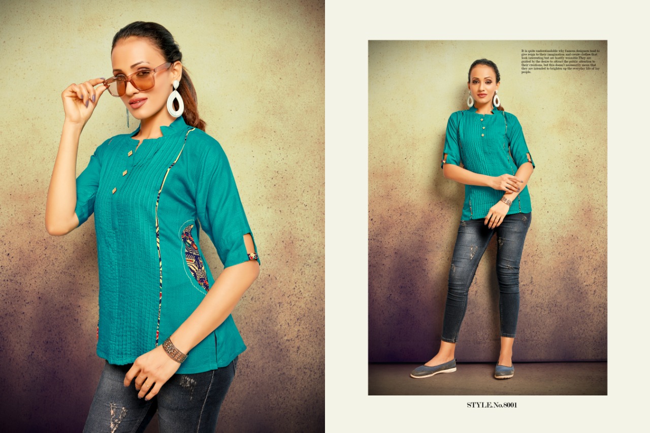 Sitka Present Tik Tok Casual Wear Printed Short Tops Collection