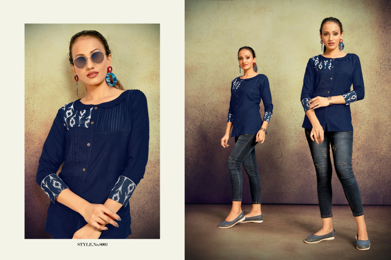 Sitka Present Tik Tok Casual Wear Printed Short Tops Collection