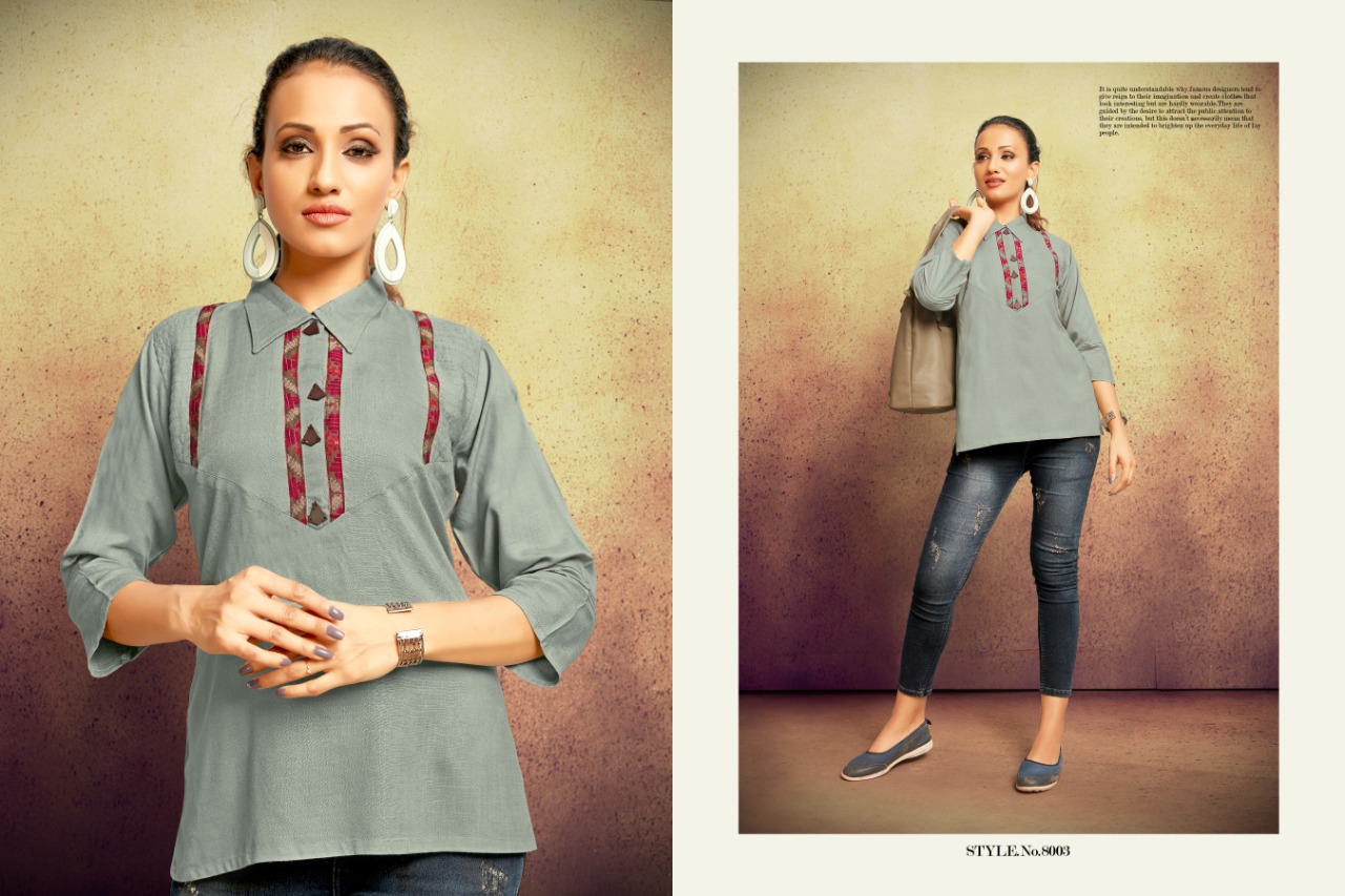 Sitka Present Tik Tok Casual Wear Printed Short Tops Collection