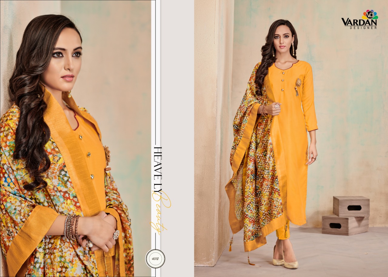 Vardan Designer Kanishka Vol 1 Fesival Wear Kurtis, Bottom And Dupatta Collection.
