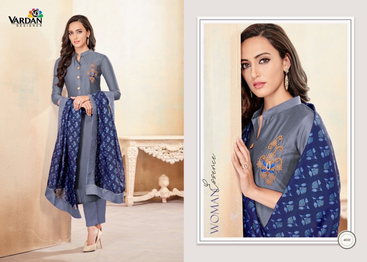 Vardan Designer Kanishka Vol 1 Fesival Wear Kurtis, Bottom And Dupatta Collection.