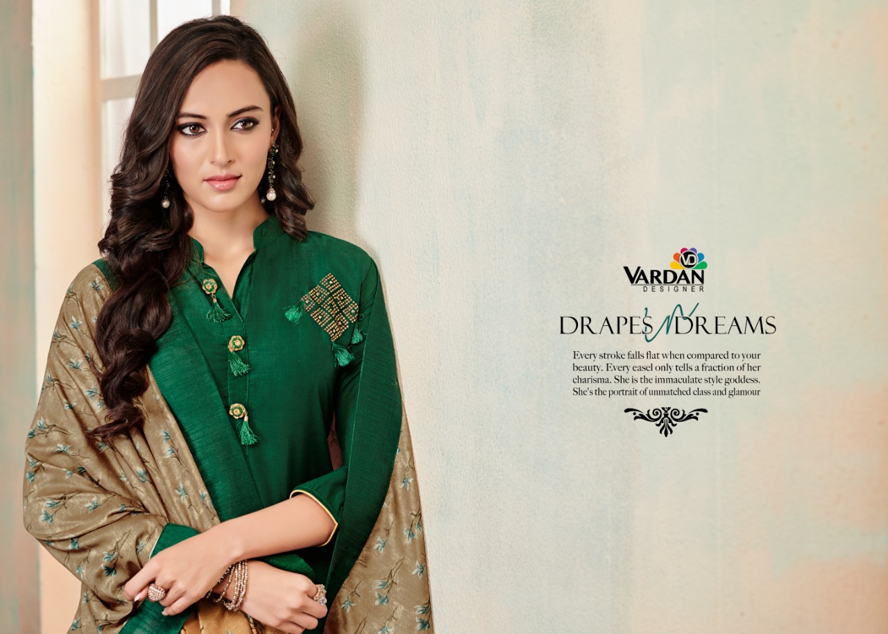 Vardan Designer Kanishka Vol 1 Fesival Wear Kurtis, Bottom And Dupatta Collection.