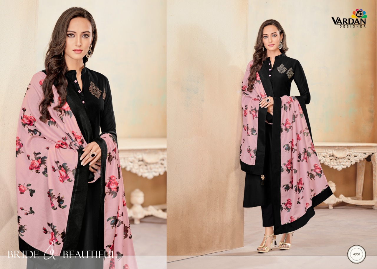 Vardan Designer Kanishka Vol 1 Fesival Wear Kurtis, Bottom And Dupatta Collection.