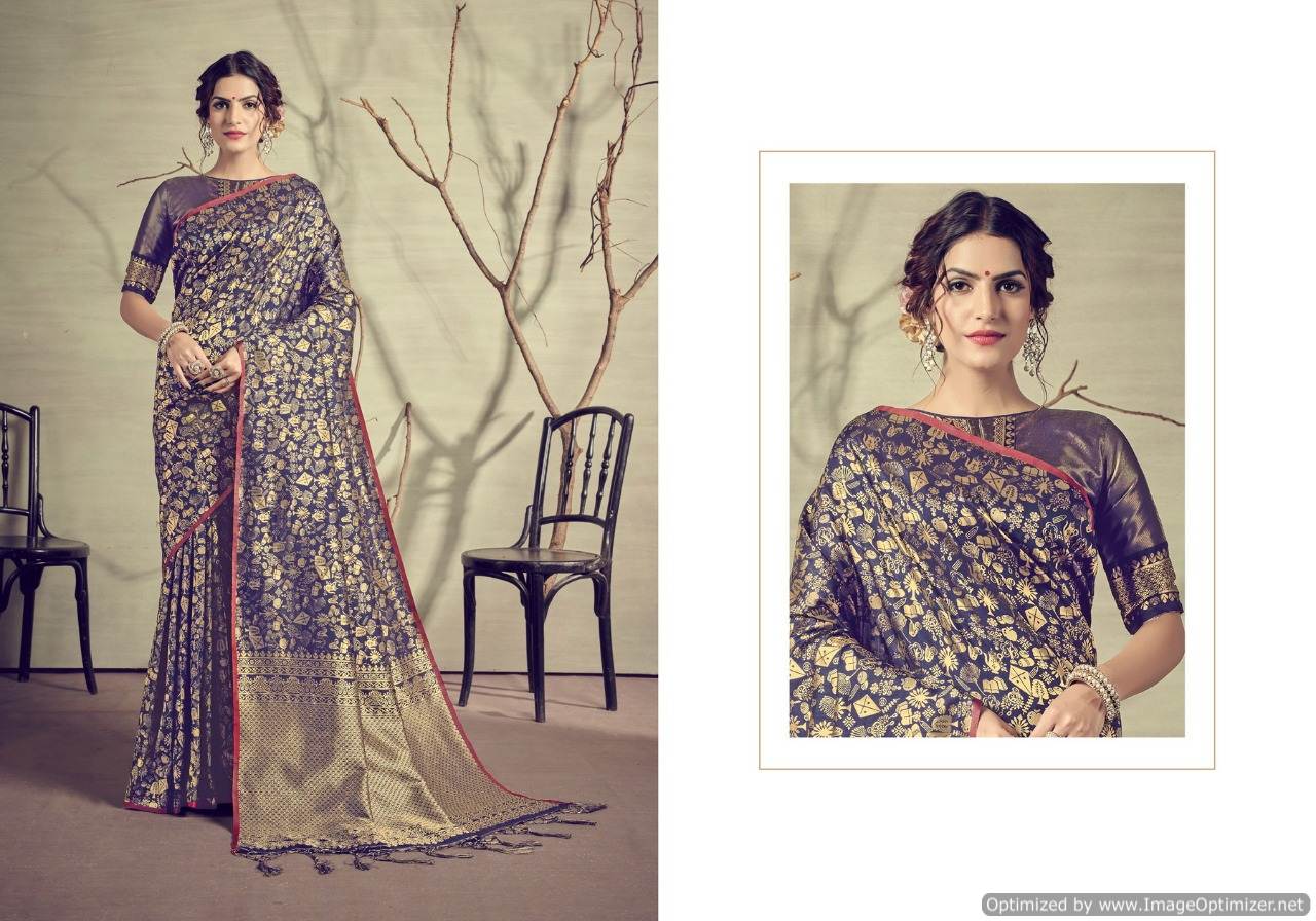 Ynf Present Anjuman Festival Wear Silk Sarees Collection