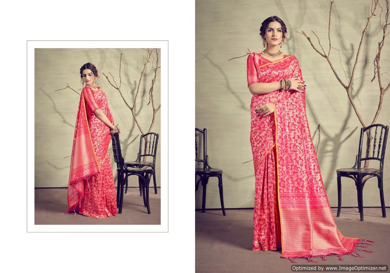 Ynf Present Anjuman Festival Wear Silk Sarees Collection