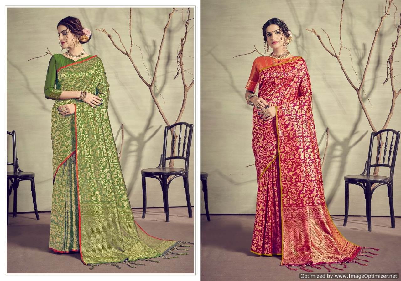 Ynf Present Anjuman Festival Wear Silk Sarees Collection