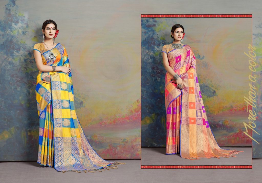 Ynf Paresent Vamana Silk Festival Wear Sarees Collection.