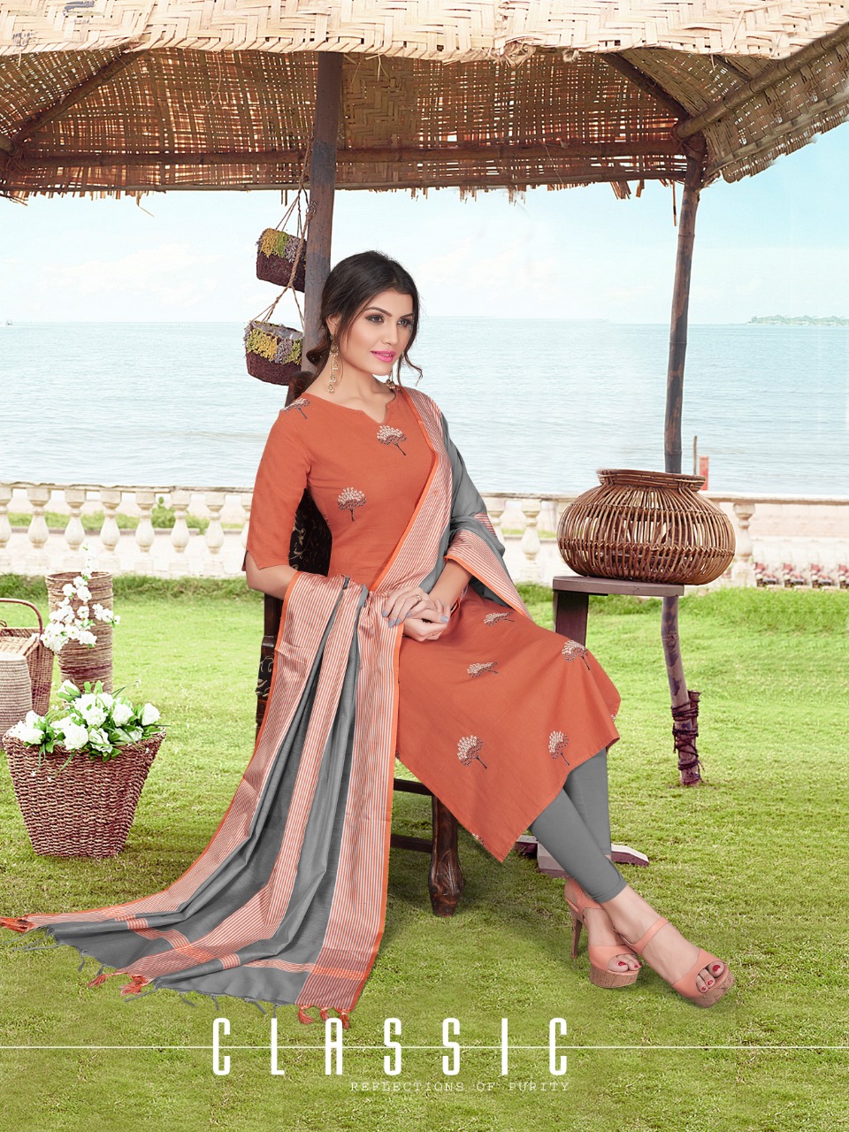 Kanika Present Rangoon Vol 2 Kurtis With Dupatta Collection.