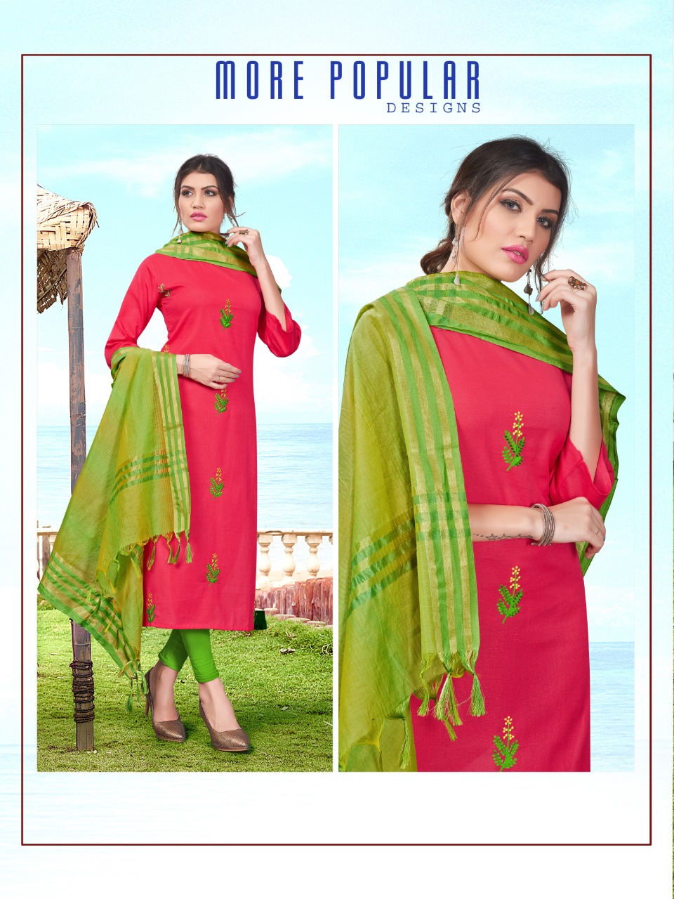 Kanika Present Rangoon Vol 2 Kurtis With Dupatta Collection.