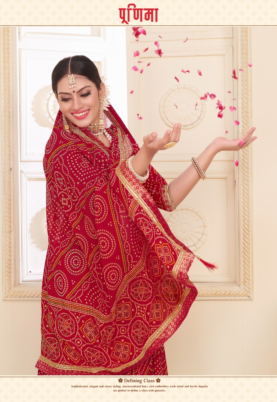 Kodas Present Bindiya Rennial Printed Leheriya Bandhani Style Sarees Catalogue