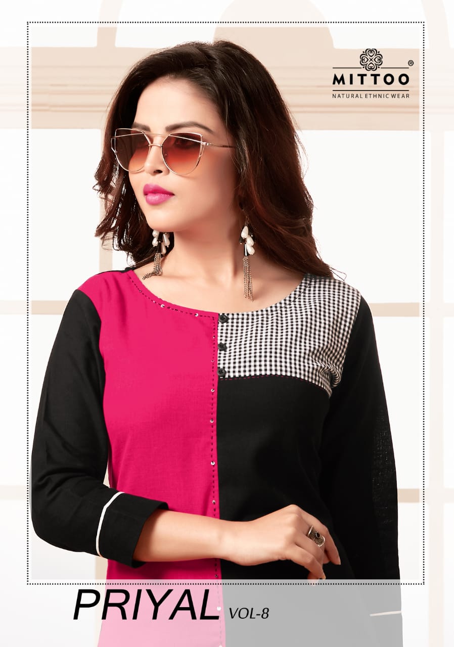 Mittoo Present Priyal Vol 8 Casual Wear Kurtis Collection