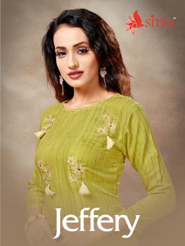 Sitka Present Jeffery Designer Straight Cut Kurti Collection