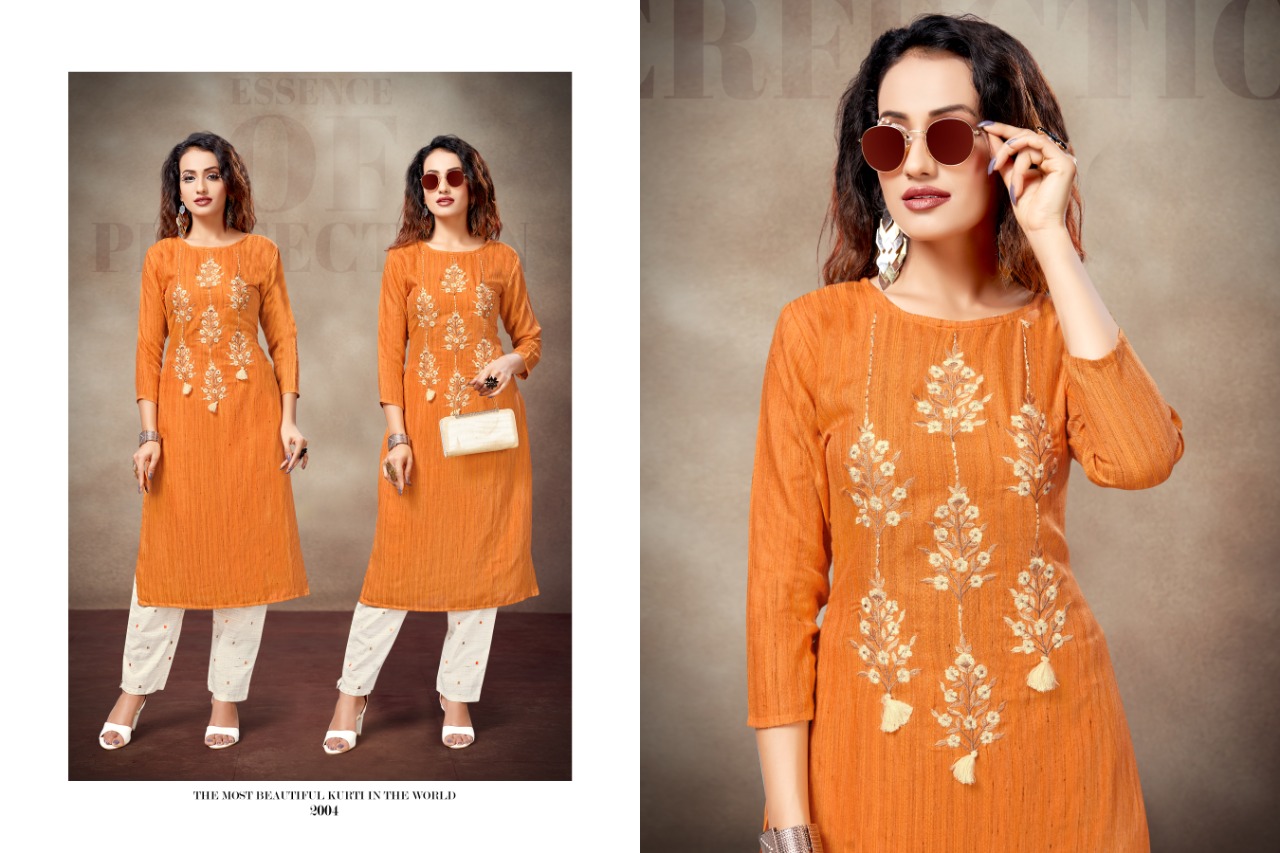 Sitka Present Jeffery Designer Straight Cut Kurti Collection