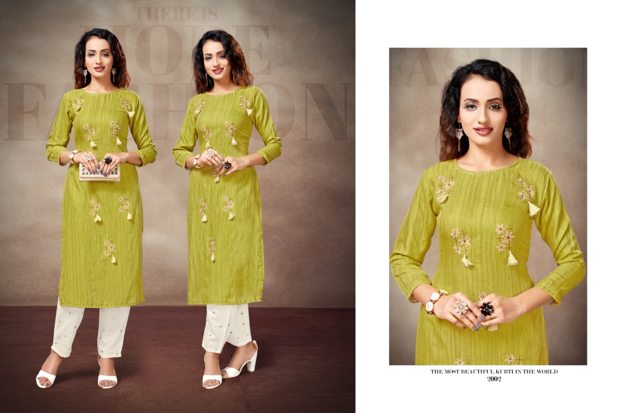 Sitka Present Jeffery Designer Straight Cut Kurti Collection