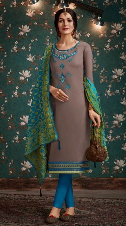 Kessi By Asopalav Vol 12 Jam Silk Embroidered Designer Dress Material