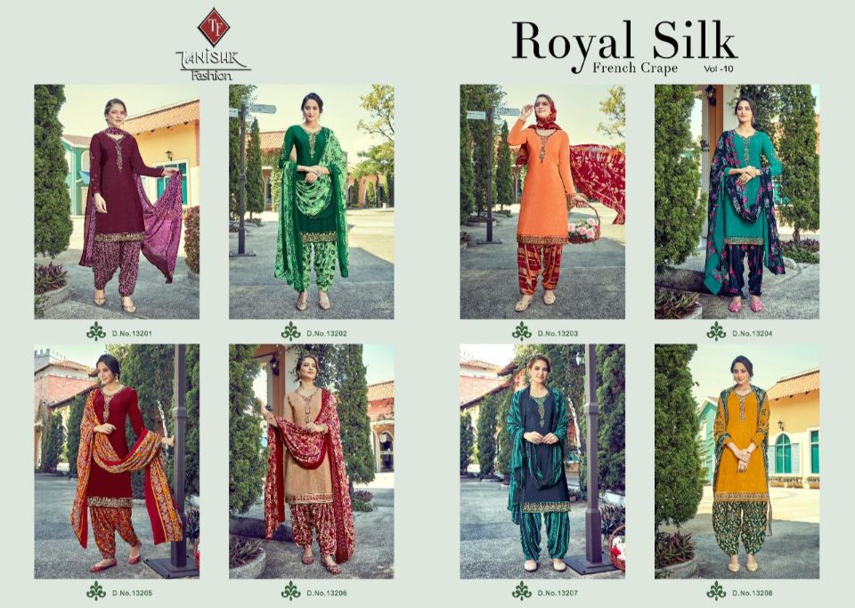 Tanishk Presents  Royal Silk 10 Heavy Designer Salwar Suits