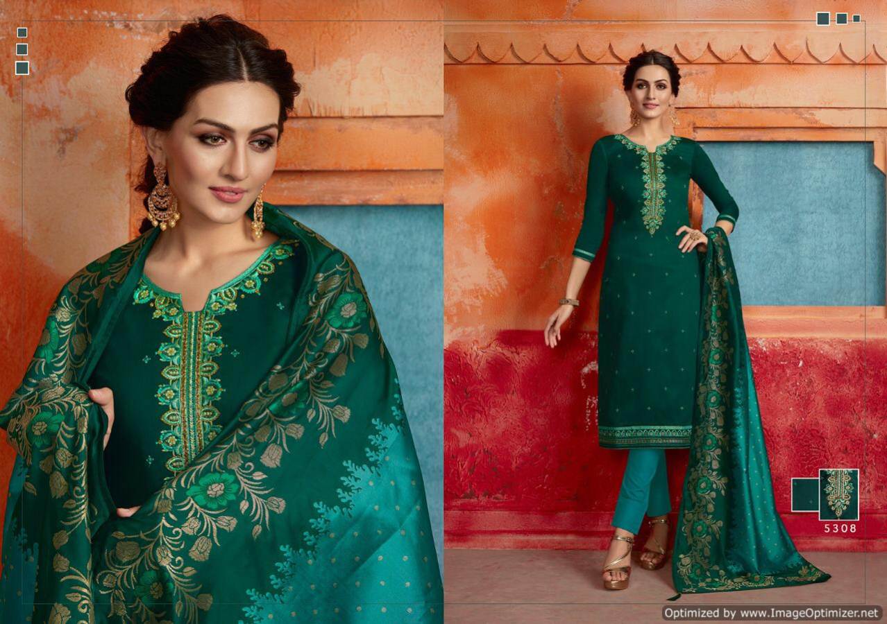 Kessi Presents Virasat Vol 5 Jam Silk Designer Dress Material