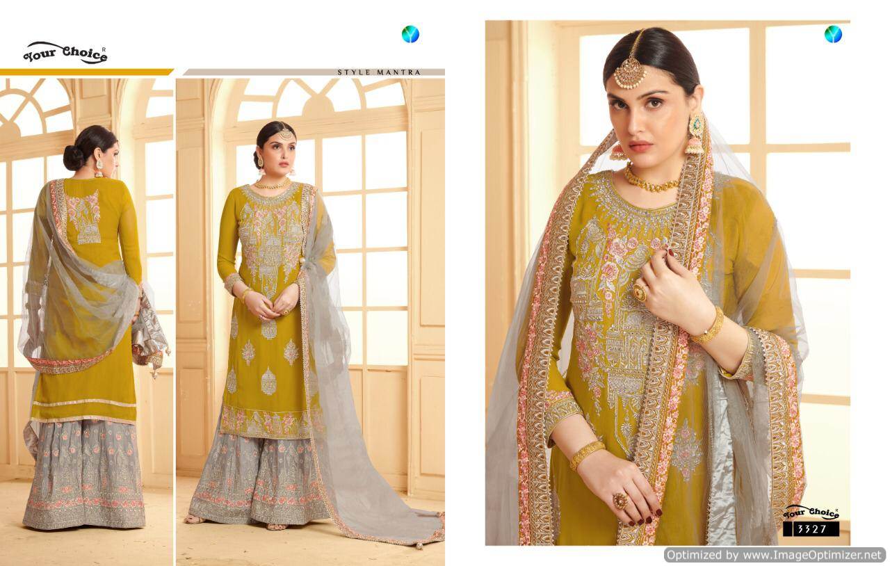 Y.c Presents Sarara Vol 12 Designer Embroidered Salwar Suits Catalogue