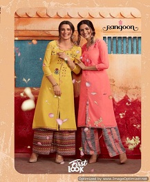 Rangoon Presents First Look Straight Kurtis Catalogue