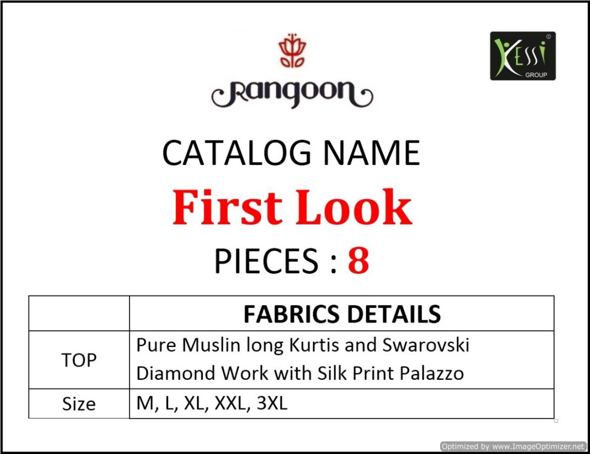 Rangoon Presents First Look Straight Kurtis Catalogue