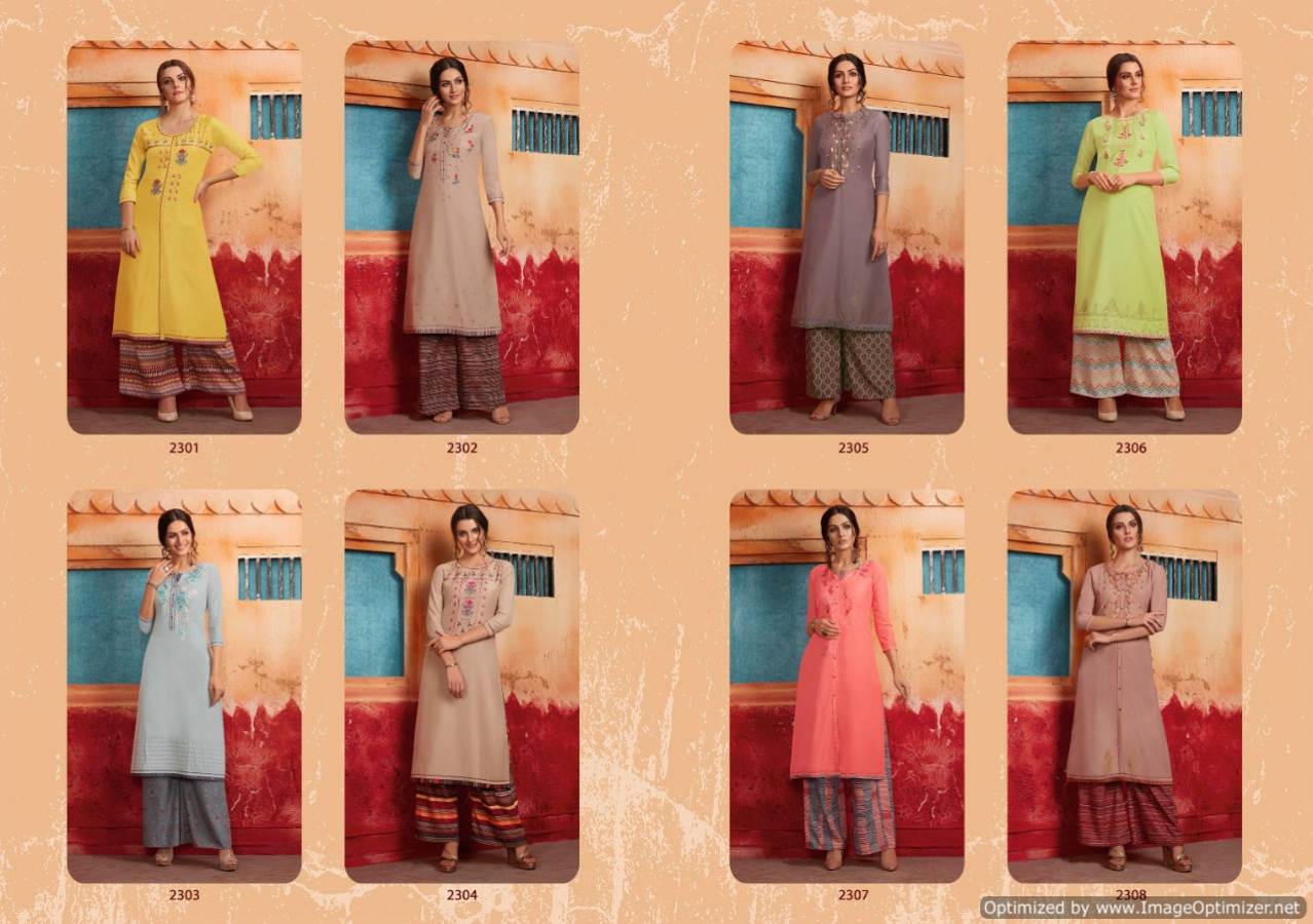 Rangoon Presents First Look Straight Kurtis Catalogue