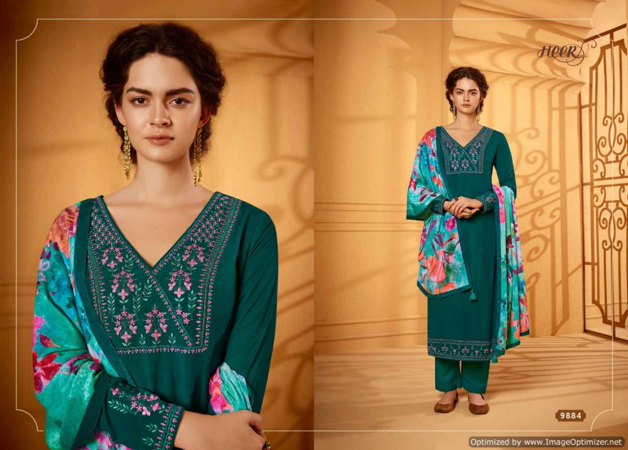 Kimora By Heer Velvet Vol 59 Designer Shagun Silk Dress Material Catalog