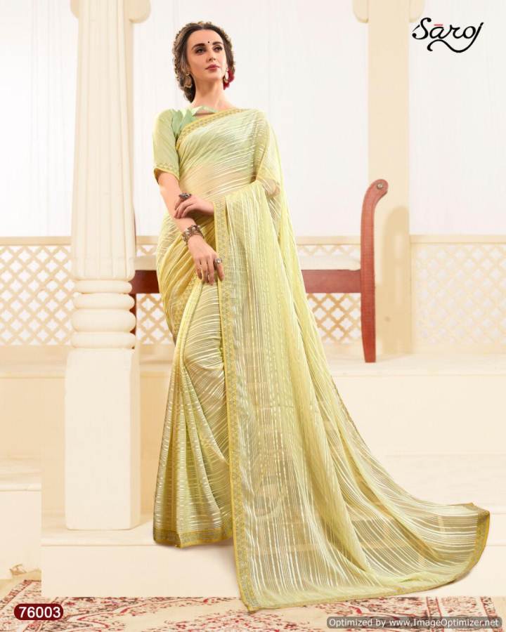 Saroj By Super Line Stylish Georgette Saree Collection